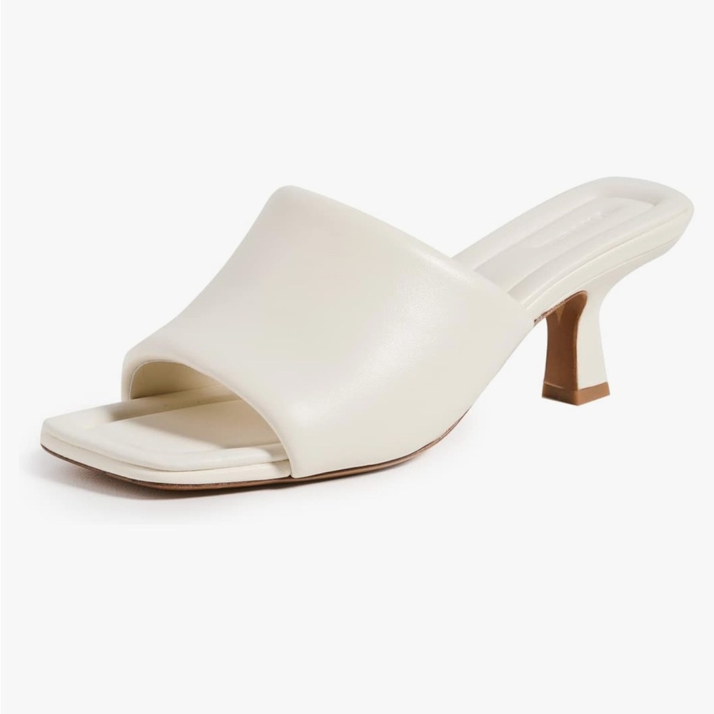 Vince Ivory Cream Open-Toe Slide Sandal